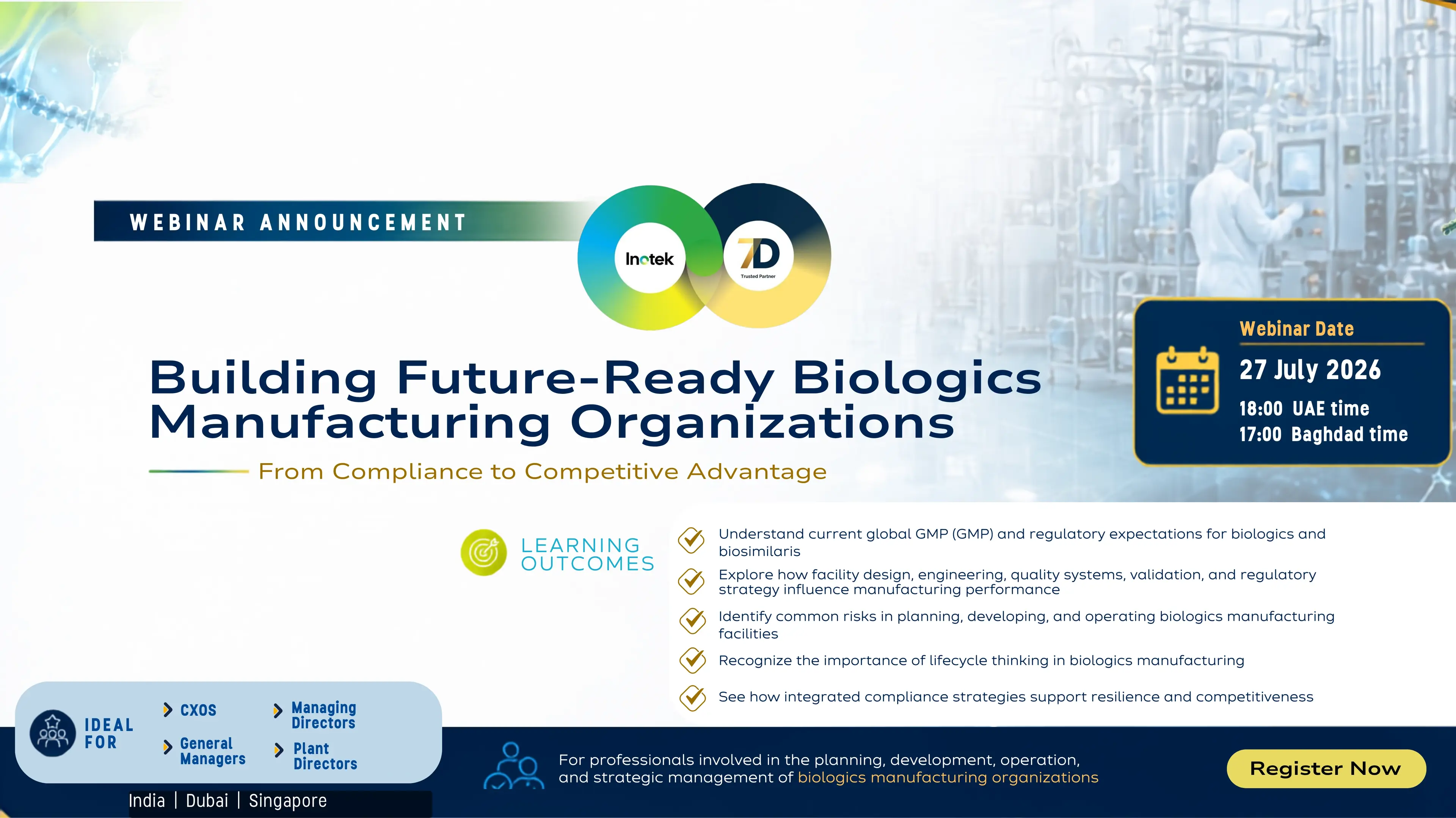 BUILDING FUTURE-READY BIOLOGICS MANUFACTURING ORGANIZATIONS